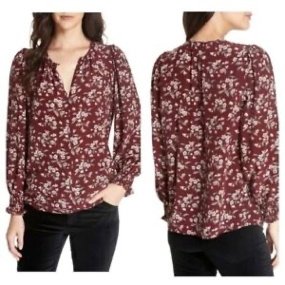 Rebecca Taylor Tilda Silk Floral Top Size 10, New With Tags